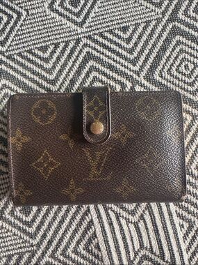 Vintage Louis Vuitton Brown Monogram Canvas Snap Wallet